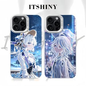 Genshin Impact Phone Case New Fuyunna Shinobu Lightning God Senke Compatible with  16/16Plus/16Pro/16Promax Silver Colorful Huawei Xiaomi Redmi K80 iQOO 13 OnePlus Ace5