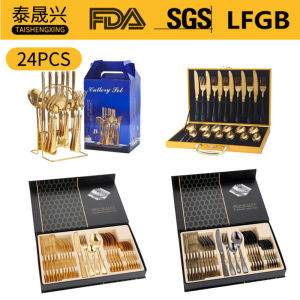 Stainless Steel Western Tableware Set 24 Pieces