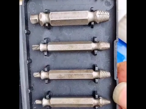 Broken Damaged Bolt Stud Remover/Screw Extractor Drill Bits Guide Set 4PCS Set