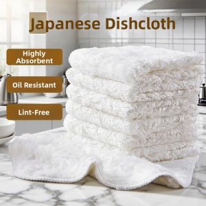 Oil-Repellent Absorbent Bamboo Fiber Dish Towel