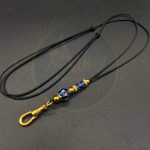 สร้อยพระสร้อยคอห้อยพระ สร้อยห้อยพระ1องค์ พร้อมสปริงพุกสายปรับสั้นยาวได้