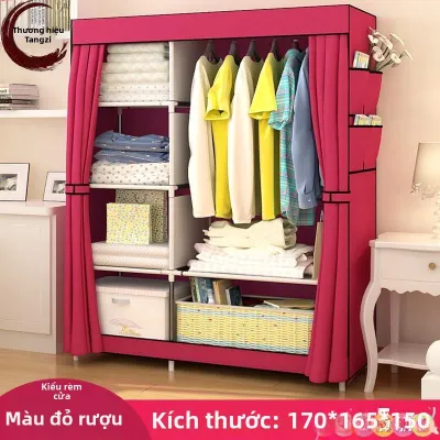 ZHENG FU | Tủ Quần Áo Nhỏ Gấp Được & Dễ Lắp Ráp