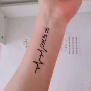 Tattoo Chữ mẫu đẹp Hình Xăm Dán 10x21cm và 6x10.5cm Hình Xăm Tạm Thời HCM Hình Xăm Chữ Cá Tính