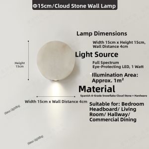 Spanish Natural Marble Recessed Spot Wall Light