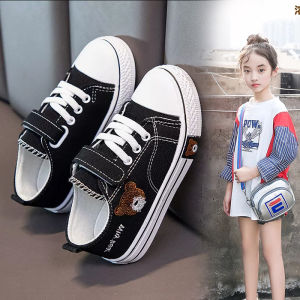Seasonless Childrens Canvas Shoes Soft Bottom Slip-On Breathable Sports Sneakers Boys Casual Low Top EVA Outsole
