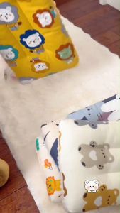 LINSY HOME หมอนเด็กยางพาราหมอนหลุมทารก นอนสบาย ปลอดภัยสำหรับเด็กๆ สามารถถอดซักได้ นุ่ม ฟู กันไรฝุ่น