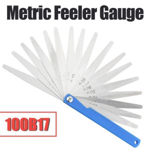 Tyture 100B17 Feeler Gauge Metric Size 0.02-1mm Thickness Gauge Set Valve Foliage of Valves Spark Plug Gap for Measurement Probe