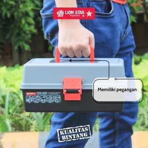 Tool Box 01 JX-19 Tempat Penyimpanan Perkakas Box Perkakas Susun Lion Star/ Kotak Perkakas/ Set Tempat Peralatan  Jahit/ Box Kunci Mobil dan Motor/ Kotak Perkakas Serbaguna