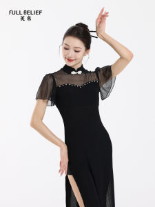 FULLBELIEF | Đầm Biểu Diễn Cheongsam Phong Cách Trung Quốc có Ren