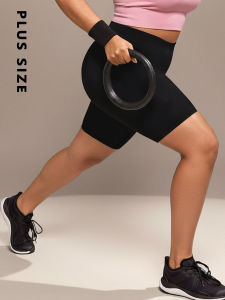 Plus Size Biker Shorts for Women Super Soft No See Through Workout Running Yoga Home Lounge Wear Leggings