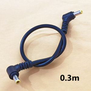 Right Angle DC 5.5x2.5 Male To Male Power Cord Compatible 5.5x2.1 10A 12V Monitor Plug Cable Supply Adapter 0.3/0.5/1/1.5/3M