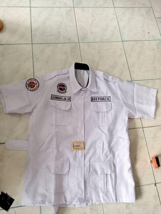 Bust Jacket White With Complete Patches For Security Guard Uniform ...