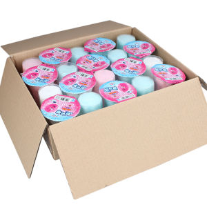 Simi 20 Cups Full Box Old-Fashioned Brushed Cotton Candy Casual Food Snack Childhood Memories Post-s Nostalgic Snack