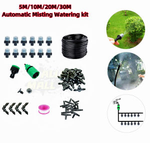 5m/10m/20m/30m Automatic Misting Watering kitGarden Fog Nozzles Irrigation System4/7mm tube nozzle atomization set