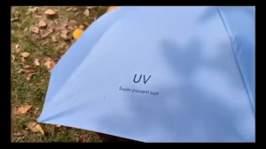 สำหรับวันที่แดดจัดและฝนตกคุณภาพร่ม UV เสริมโครง 8 กระดูก ร่มยืดหดได้ มินิ น้ำหนักเบา กันยูวี กัน ร่มพับ