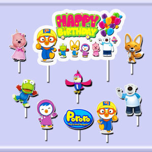 Topper cake Pororo happy birthday