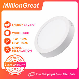 LED Surface Downlight 24W 18W 12W 6W LED Ceiling Light Built-in Driver Panel Light Cold White For Kitchen Bedroom