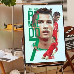 Cristiano Ronaldo Self-adhesive Art Posters And Wall Art Canvas Painting Poster Decor Living Room home decoro