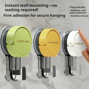 Strong Vacuum Suction Hooks Traceless No-Drilling Adhesive For Home Bathroom Kitchen Door Back And Toilet Area Strong Hold 2026