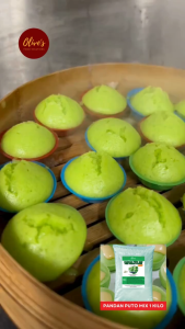 Olive’s Pandan Puto Mix 1KG | Easy Mix | Soft & Fluffy | Classic Filipino Steamed Rice Cakes