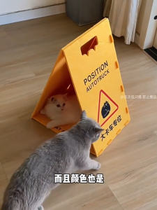 Cat Bed Caution Street Sign No Parking Felt Cat House Scratching Post Scratcher