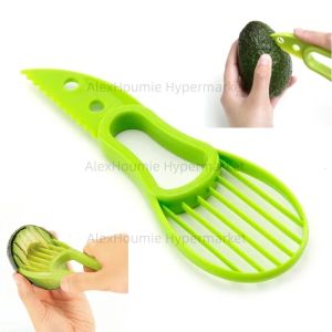 3-in-1 Avocado Slicer Shea Corer Butter Fruit Peeler Cutter Pulp Separator Plastic Knife Kitchen Vegetable Tools Home Accessory