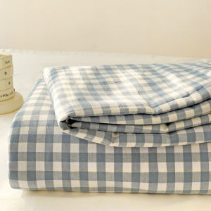 susan | Non-Cotton Washed Cotton Cream Style Bed Sheet Single Piece