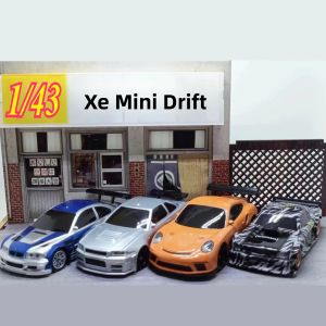 Xe Điều Khiển Từ Xa 2.4G RC Drift Tỷ Lệ 1/43 4 Bánh Dẫn Động Tốc Độ Cao Mô Hình Xe Đua Mini Bằng Kim Loại & Nhựa Đồ Chơi Cho Bé Trai