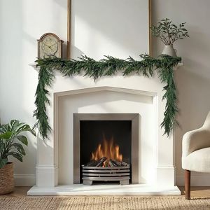 1.5/1.8/2.7 Meter Cypress Garland Christmas Pine Tree Decoration Emulate Norfolk Tree Leaves Home Christmas Fireplace Decoration