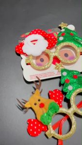 แว่นตาแฟนซี XMAS Free size ผู้ใหญ่ใส่ได้ (SUN83) - วันถุงูงกัน สูงผู้ใหญ่ เปิดประสบการณ์