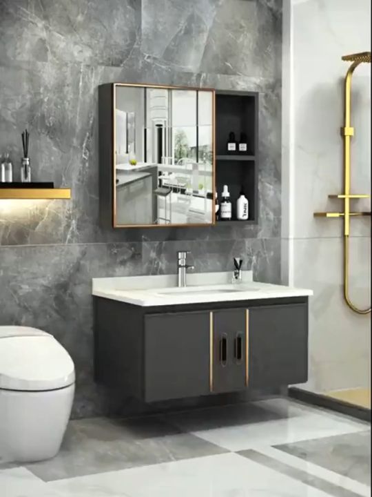 40/50/60cm Large Size RustResistant Aluminum Bathroom Vanity