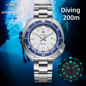 ADDIESDIVE Luxury Mens Watches Stainless Steel Sapphire Crystal Quartz Watch for Men Luminous 20Bar Waterproof NEW Wristwatches