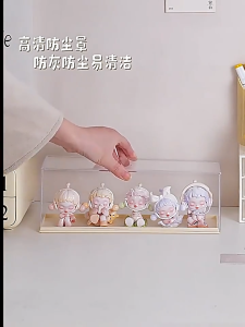 SALVO Acrylic Stackable Display Case Transparent Box Popmart Storage Organizer Dustproof Acrylic Toy Display Box