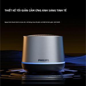 Philips | Loa Bluetooth Không Dây Philips TAS1009 Mini Di Động Tích Hợp Loa Siêu Trầm RGB Thời Lượng Pin 1200mAh Dùng Cho Máy Tính Để Bàn Và Ngoài Trời