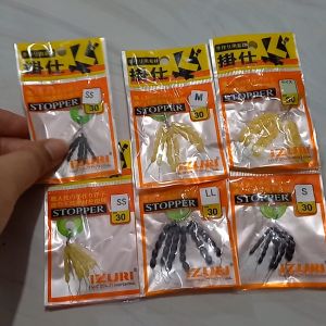 Starsfishing IZURI Stopper mancing Kuning Hitam 1 untir isi 30 butir