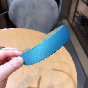 Sweet Simple Outdoors Womens Hairband Pure Color Hair Hoop Pressed Fairy Face Washing Versatile Hair Clip Korean Style Fashion