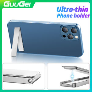 GUUGEI Alloy Magnetic Phone Back Sticker Holder Universal Mini Folding Desk Bracket Stand For iPhone Samsung Xiaomi Mobile Smartphone