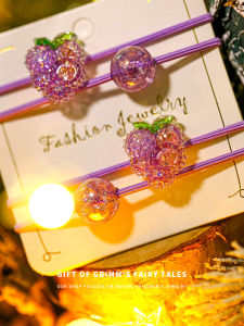 Cute Fruit Headwear Korean Style Strawberry Hair Ties for Toddlers Children Accessories Hair Bands Affordable Deals Buy Two