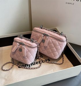 Velvet Chain Link Crossbody Bag Womens Fashionable Autumn Winter New Style Diamond Pattern Single Shoulder Satchel Handbag