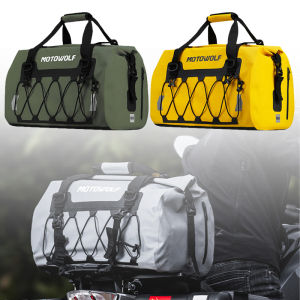 Universal Motorcycle Waterproof Tail Bag Travel Outdoor Dry Luggage Roll Pack Bag 40/66/90L Luggage Backpack Handbag