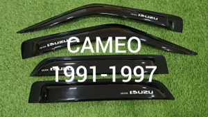 คิ้วกันสาดประตู คิ้วกันสาด กันสาด คิ้ว ดำทึบ อีซูซุ ISUZU Cameo 1991 1992 1993 1994 1995 1996 1997 ใส่ร่วมกันได้ทุกรุ่น A