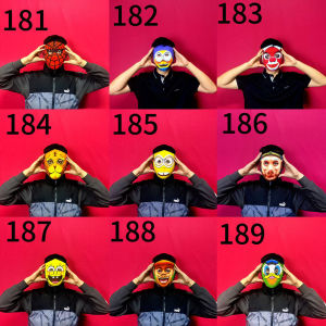 New Arrival Machine Facial Makeup Sichuan Opera Face Changing Facial Makeup 3D Printing Facial Makeup Has Good Air Permeability Mimic Hand-Painted Facial Makeup