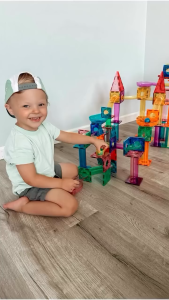 (ของแท้ USA) ชุดรางลูกแก้ว150 ชิ้้น ตัวต่อแม่เหล็ก Magnetic Marble Run Racking Picasso KD0120