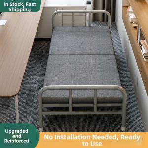HUIXIONGKANLAN | Compact Reinforced Foldable Bed for Office Nap and Hospital Use