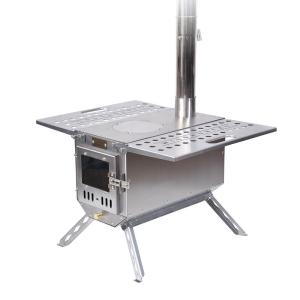 HUANGYELIEREN | Multi-functional Stainless Steel Camping Stove Foldable