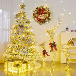 Christmas Premium Snowfall Flocking Christmas Tree Mixed Encrypted Decorative Tree White Snowflake Christmas Package Decoration