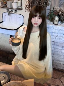 Soft Sticky Bows Lace-up off-Shoulder Sweater Female Autumn and Winter Loose and Lazy Style Mink-like Wool Knitwear Tops