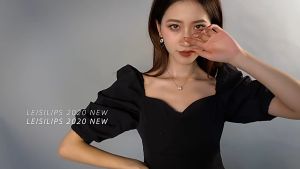 H&P Giftshop สร้อยคอสแตนเลสจี้ห่วงวงแหวน ไฮคลาส หรูหรา มีระดับ 1985