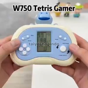 TAIYO Quick Push Game Tetris Pop It Elektronik Karakter Retro Konsol LED Stress Release Mainan Anak