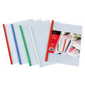 Deli 5531-Drawer Rod Clip A4 Stick File Folder Triangle Bone Rod Clip Trolley Folder Transparent Folder. 